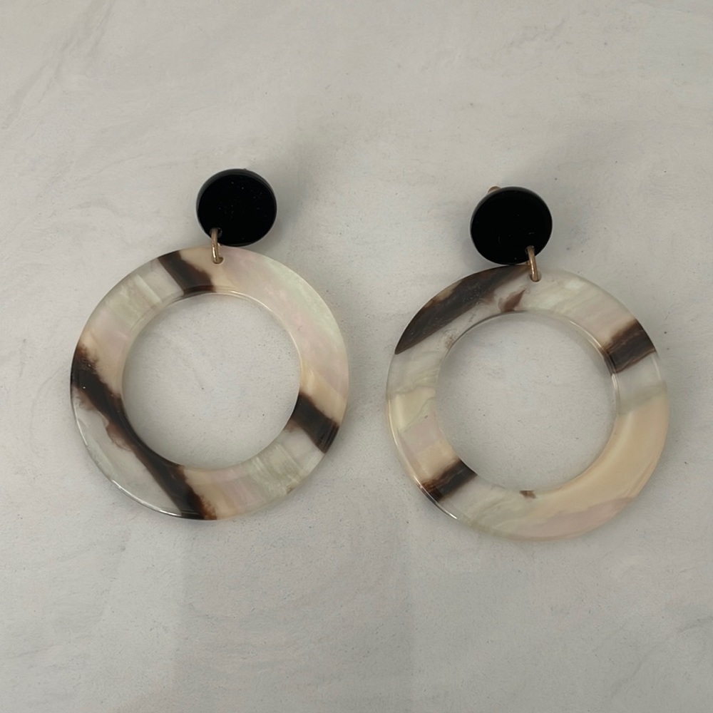 Gorgeous Circular Earrings; never worn